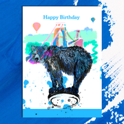 Bristol Greeting Card, Bristol Bear