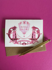Bristol Birthday Card – Suspension Bridge & Balloon