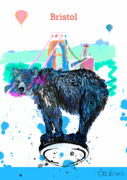 Bristol Print, Bears Rugby Poster