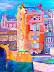 All Wrapped Up, Bath Print, Pulteney Bridge, Bath Weir, Bath Secret Santa