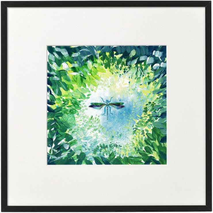 Blue Skies, Dragonfly - The Fine Artist ® - Tracey Bowes