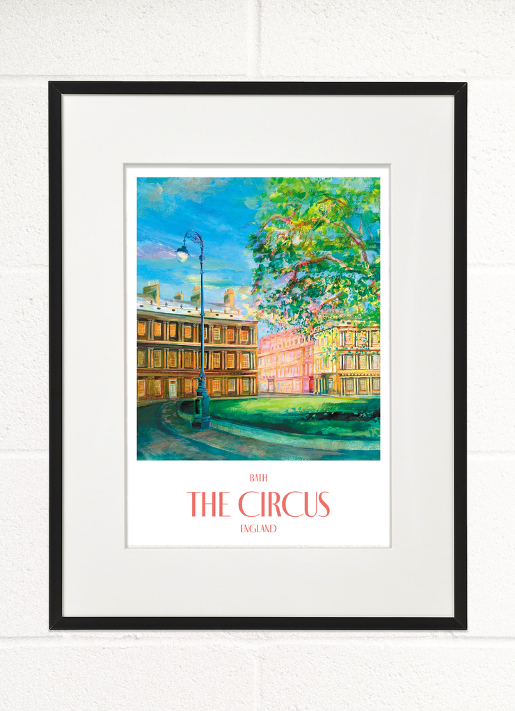The Circus, Bath Travel Poster