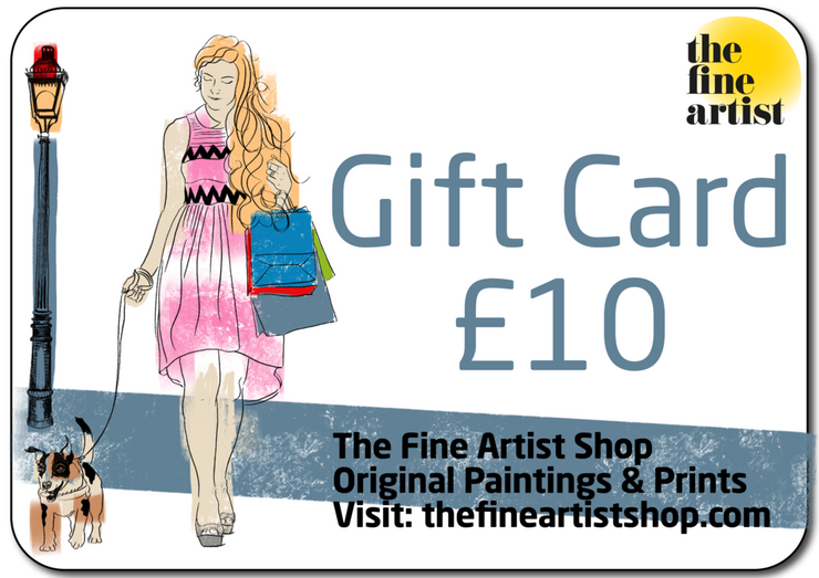 gift card for the fine artist shop - The Fine Artist - Tracey Bowes
