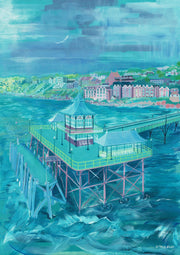 saturday morning pier, clevedon - The Fine Artist - Tracey Bowes
