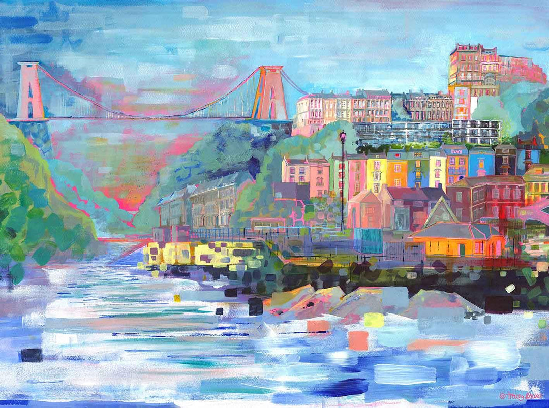 イギリス風景　Bristol’s Clifton Bridge 版画 イギリス風景 Bristol's Clifton Bridge 版画 The Avon Gorge