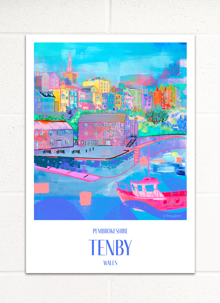 Tenby, Welsh Travel Poster