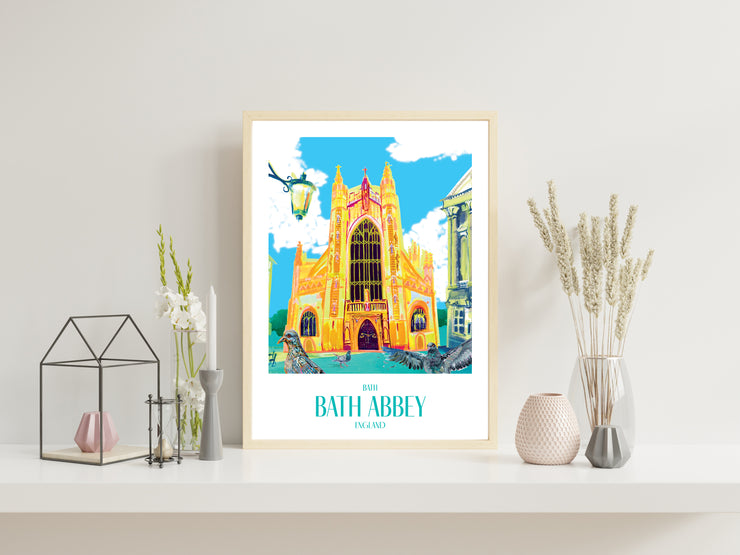 Bath Abbey, Bath Travel Poster